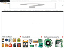 Tablet Screenshot of dae-defibrillateur.com